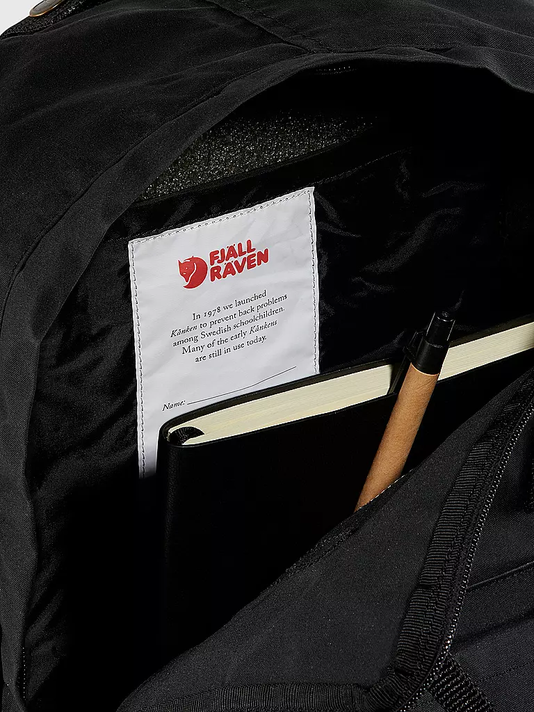 FJALLRAVEN Rucksack Kanken 16L schwarz